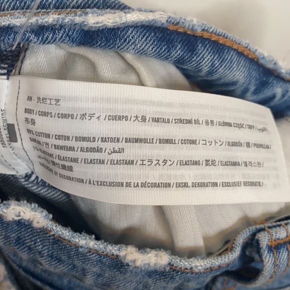 Abercrombie & Fitch Women's Denim The Dad High Rise Distressed Jeans sz 6 Short - Picture 8 of 9